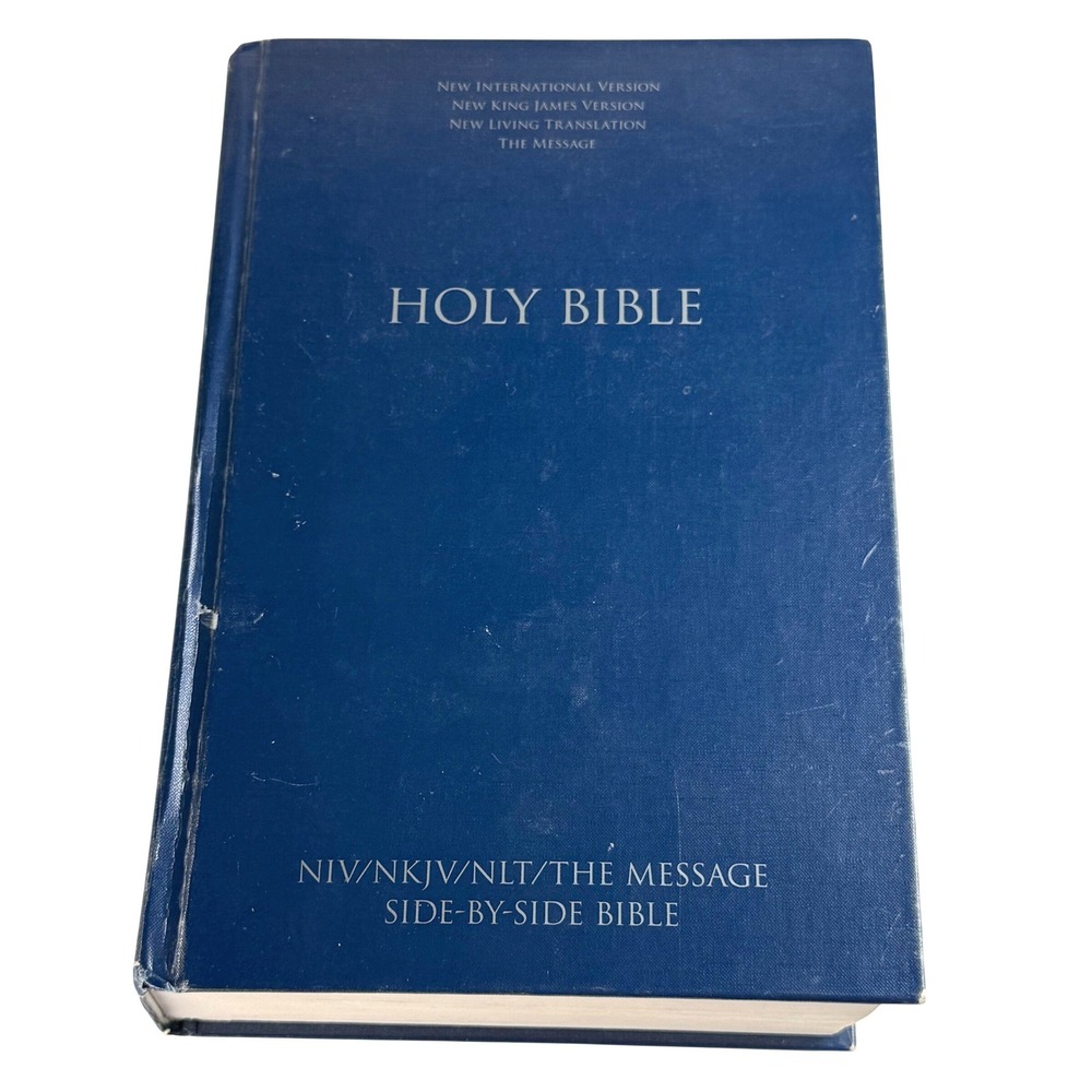 Zondervan Side-by-Side Bible NIV NKJV NLT The Message Hardcover